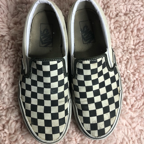checkered vans used